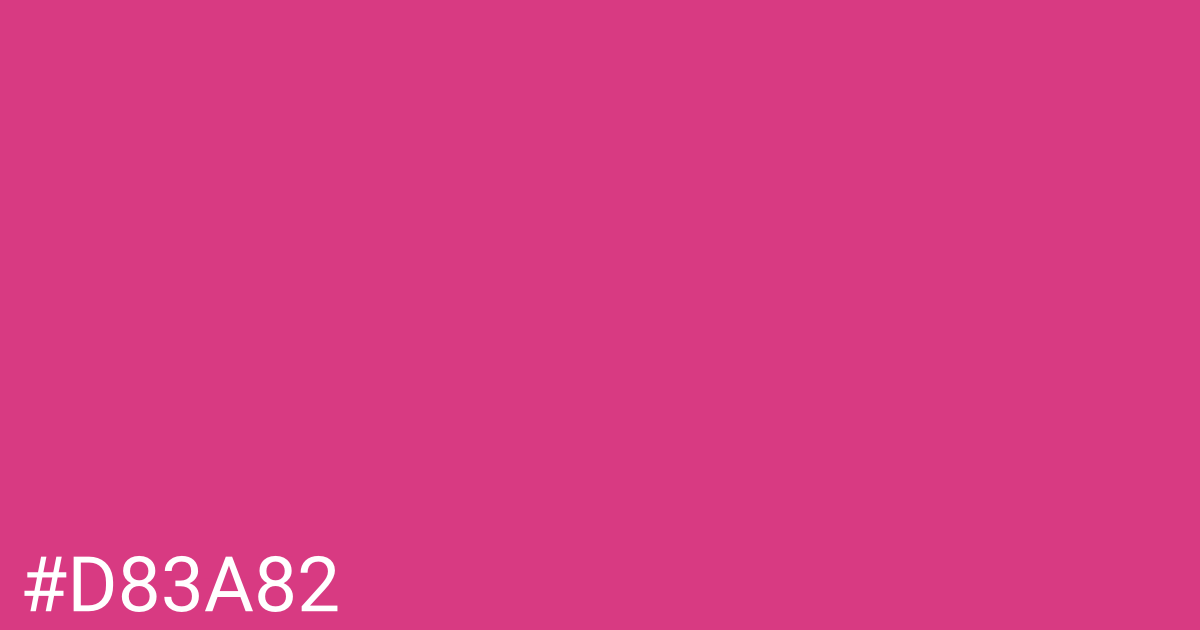 Hex color #d83a82 graphic