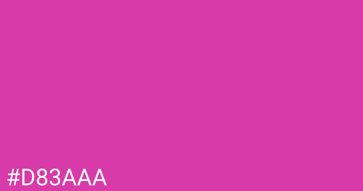 Hex color #d83aaa graphic