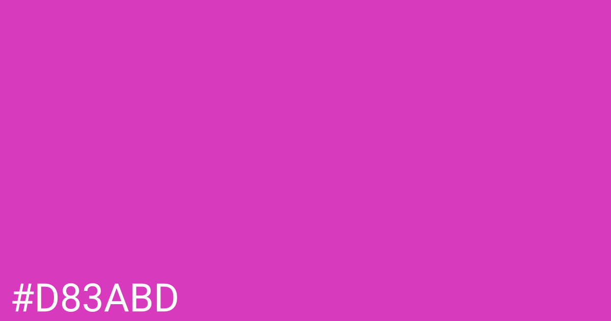 Hex color #d83abd graphic