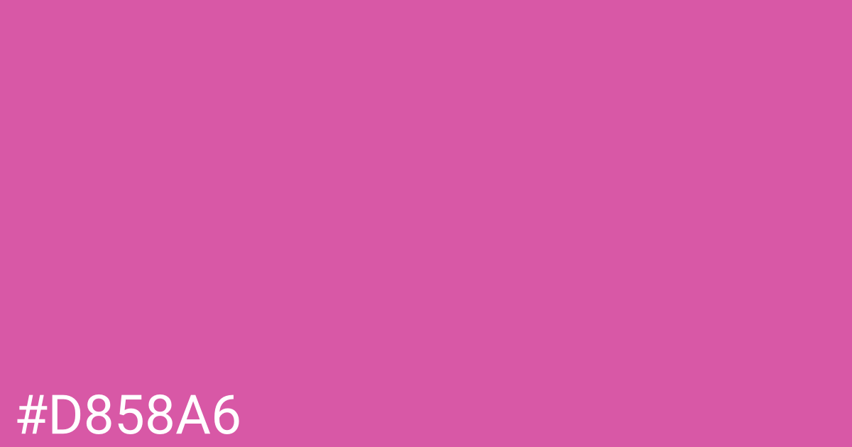 Hex color #d858a6 graphic
