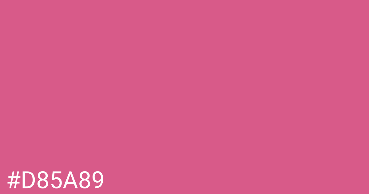 Hex color #d85a89 graphic