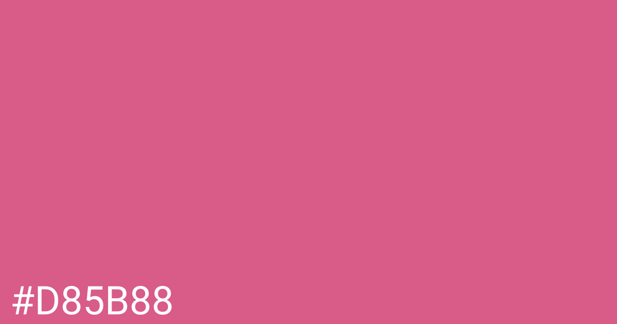 Hex color #d85b88 graphic