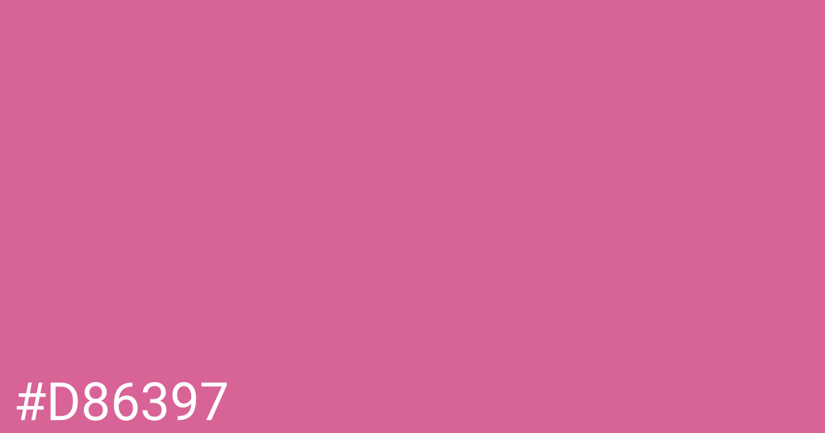 Hex color #d86397 graphic
