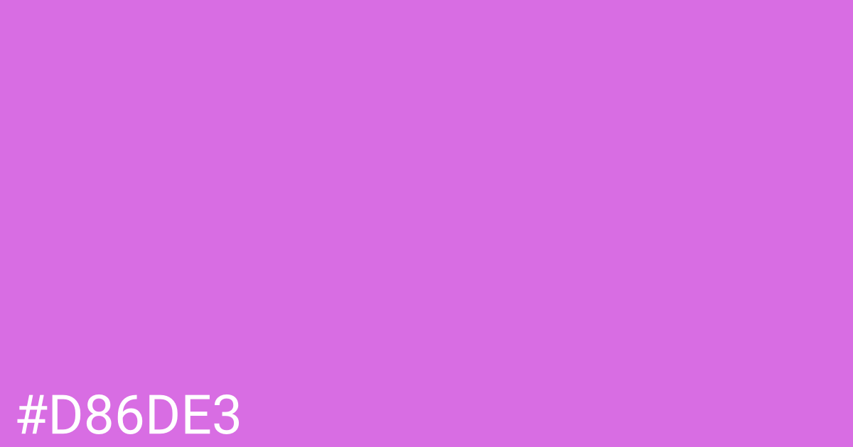 Hex color #d86de3 graphic