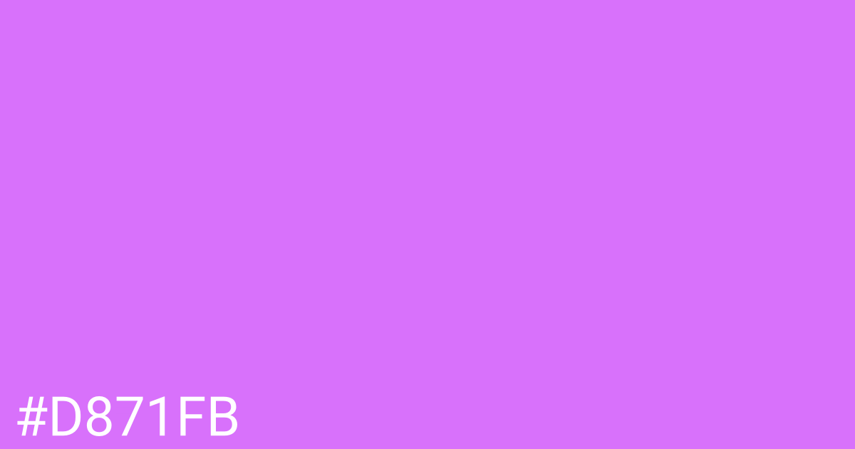Hex color #d871fb graphic