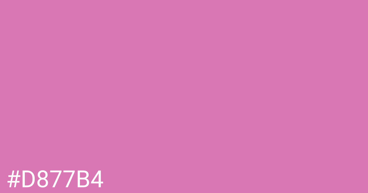 Hex color #d877b4 graphic