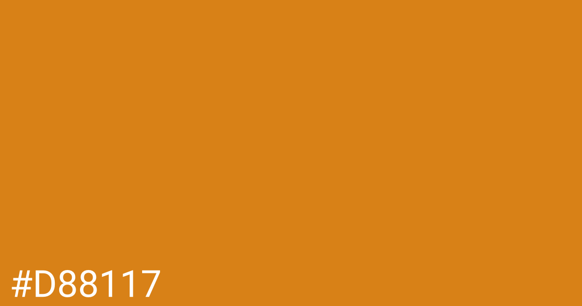 Hex color #d88117 graphic