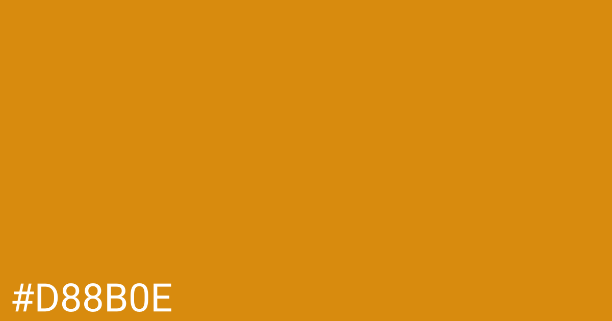 Hex color #d88b0e graphic