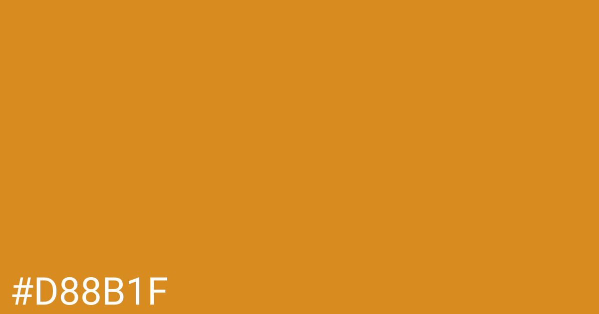 Hex color #d88b1f graphic
