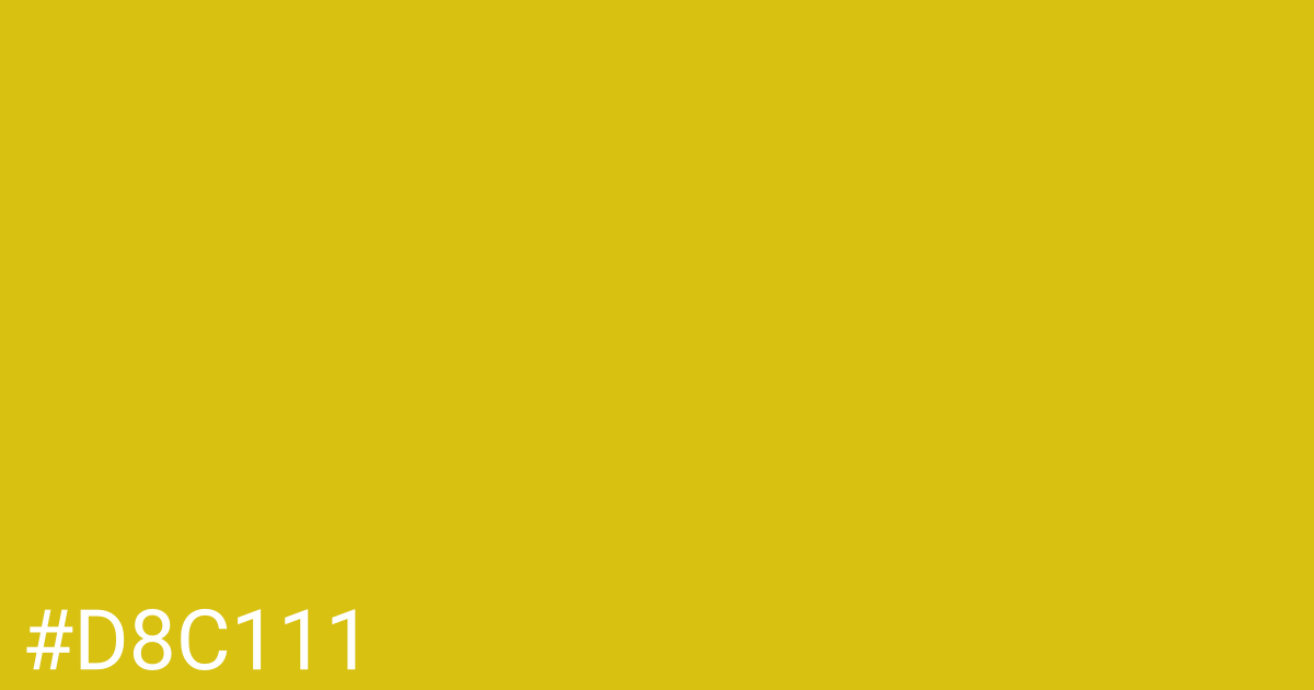 Hex color #d8c111 graphic