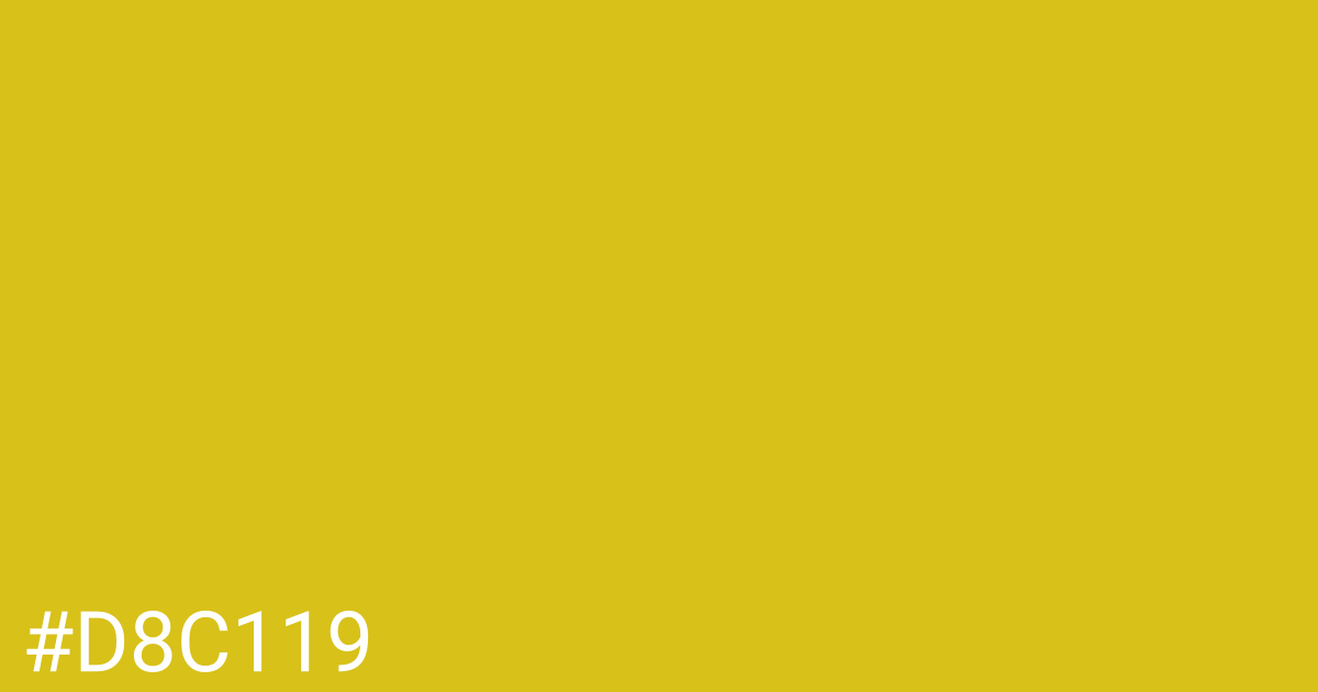 Hex color #d8c119 graphic