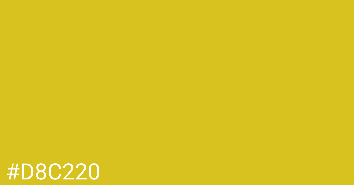 Hex color #d8c220 graphic