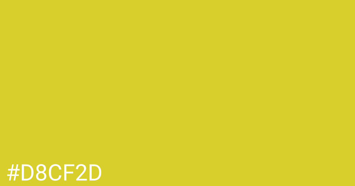Hex color #d8cf2d graphic