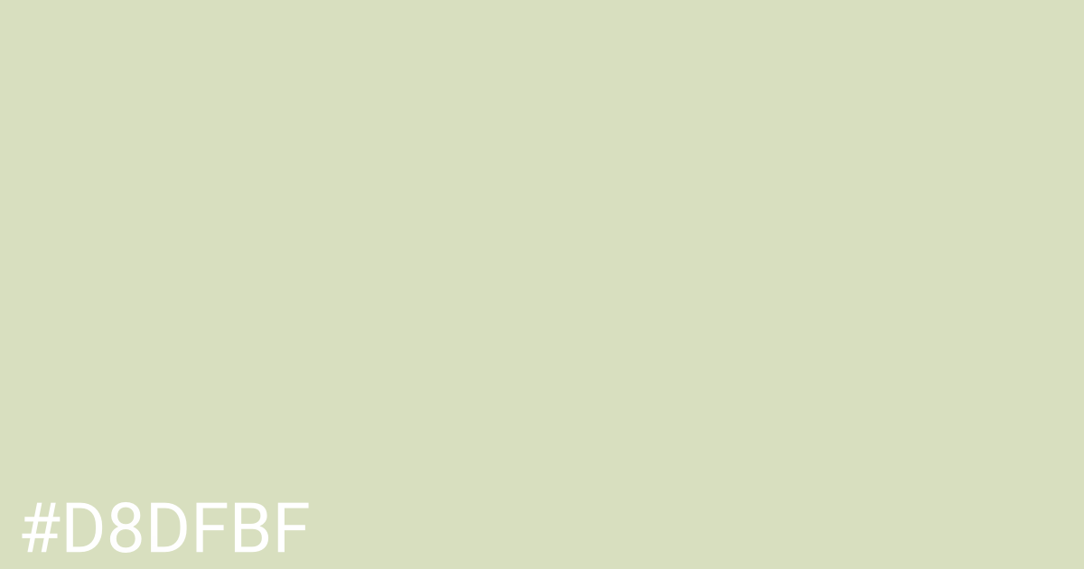 Hex color #d8dfbf graphic