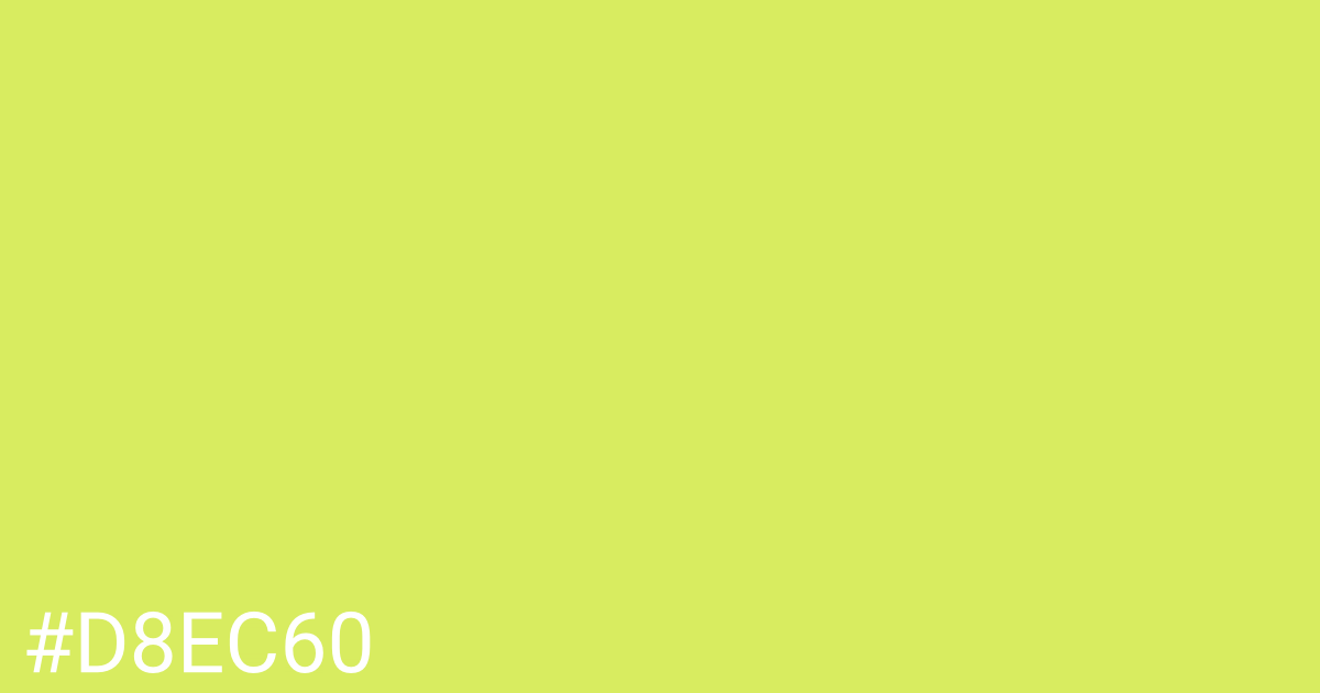 Hex color #d8ec60 graphic