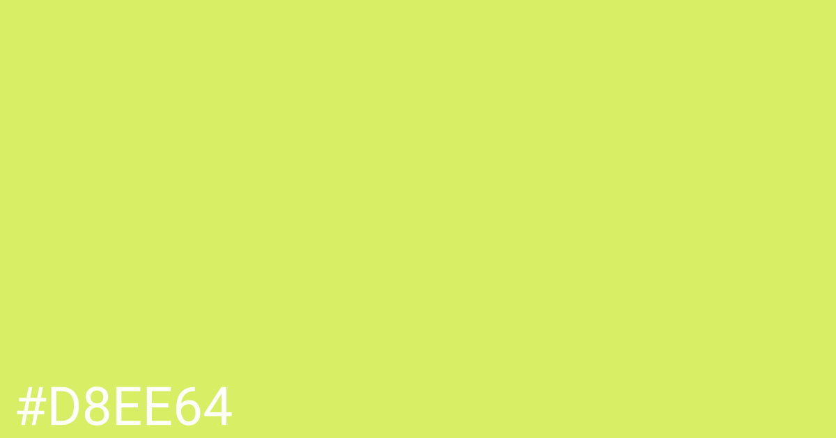 Hex color #d8ee64 graphic