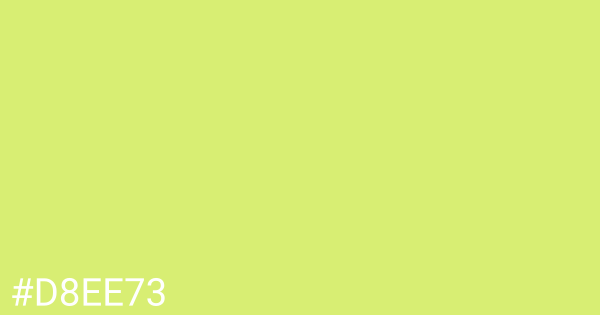 Hex color #d8ee73 graphic