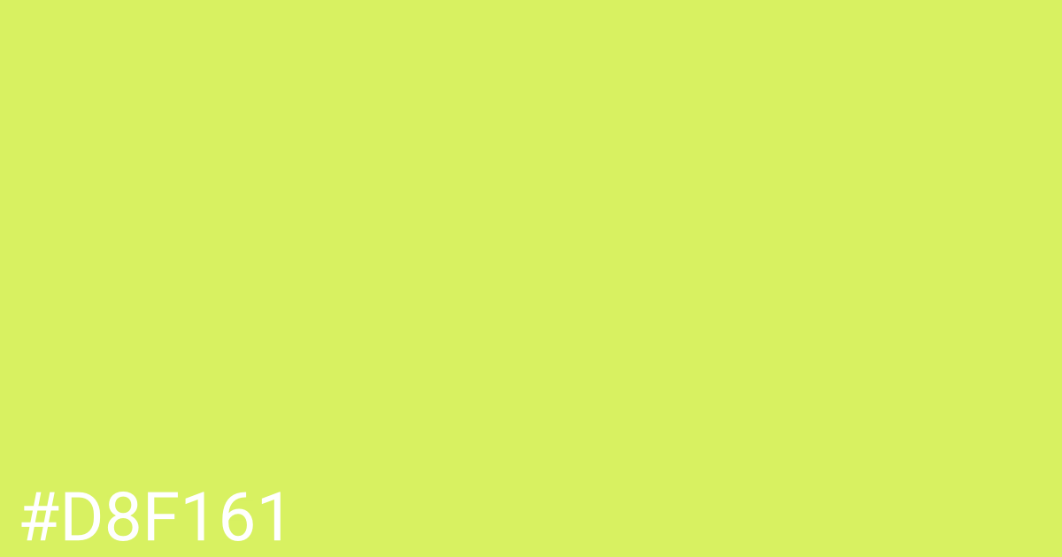 Hex color #d8f161 graphic