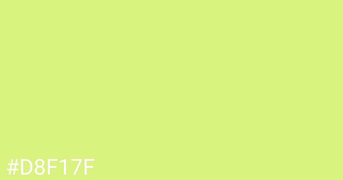 Hex color #d8f17f graphic