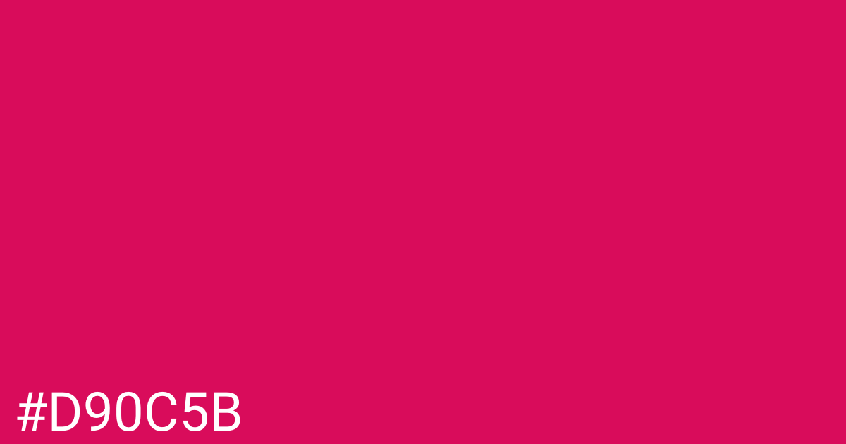 Hex color #d90c5b graphic