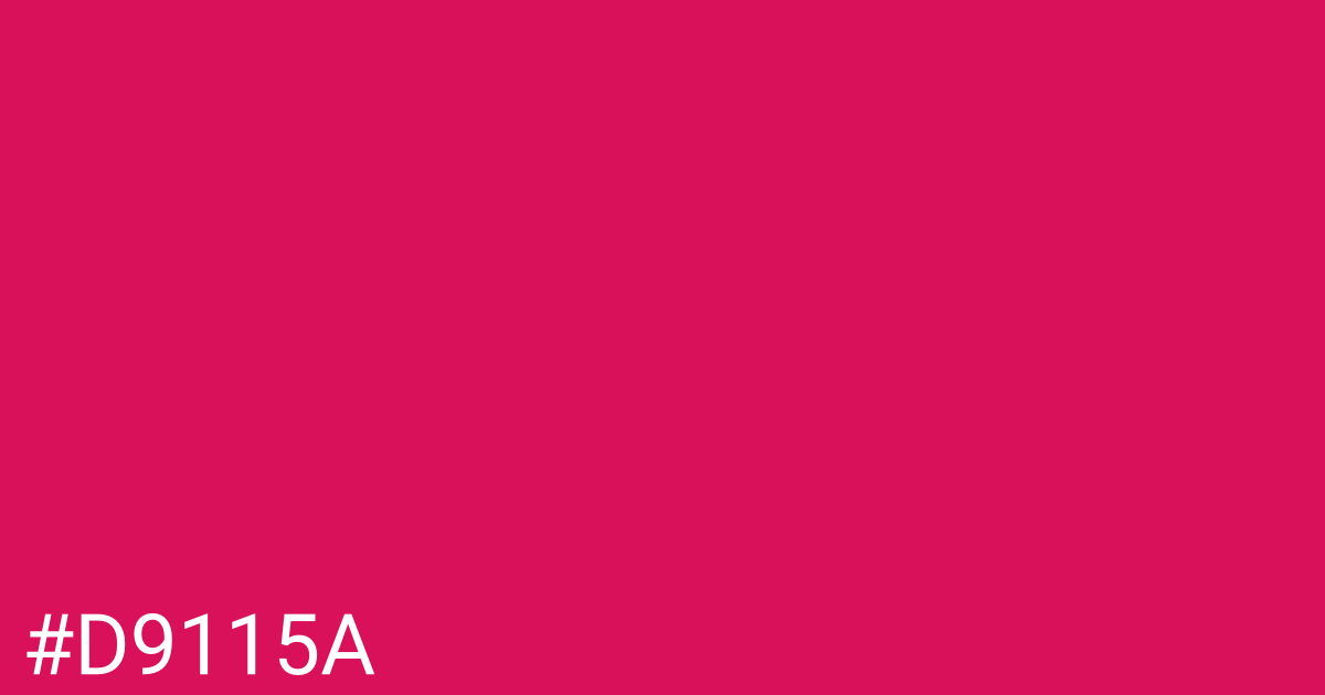 Hex color #d9115a graphic