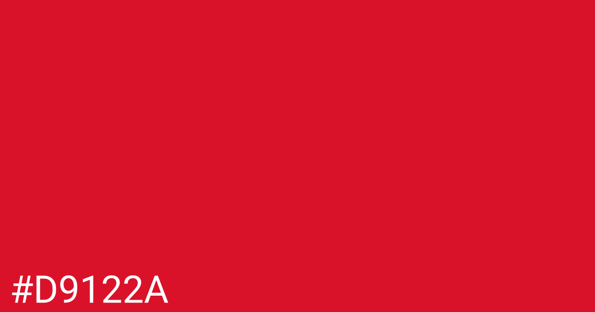 Hex color #d9122a graphic