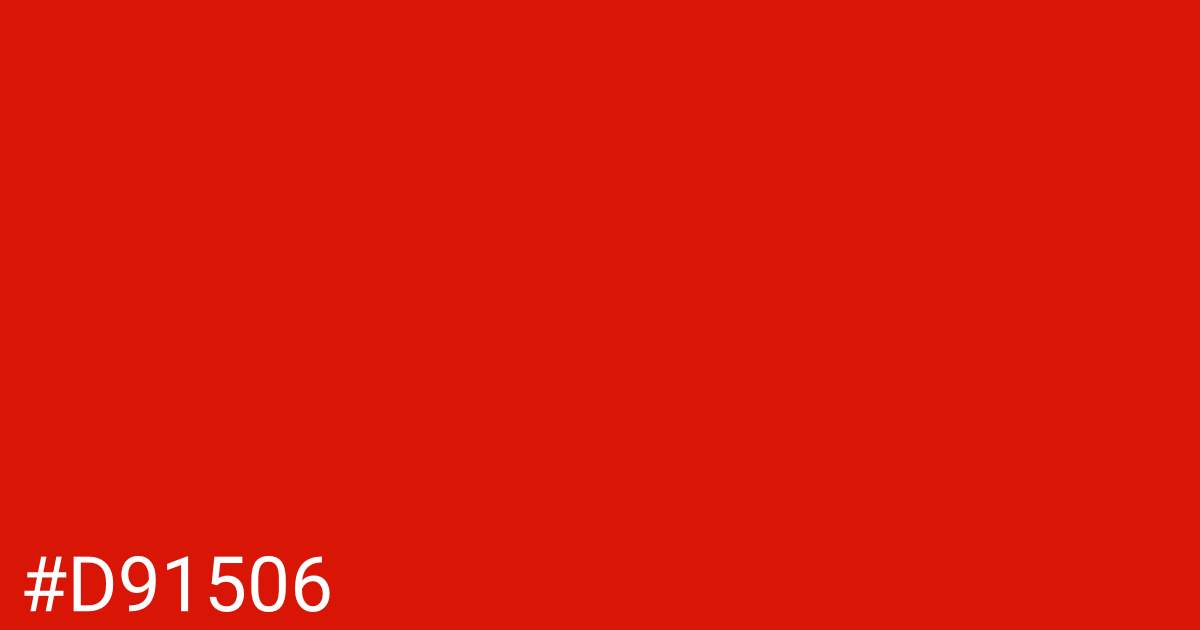 Hex color #d91506 graphic