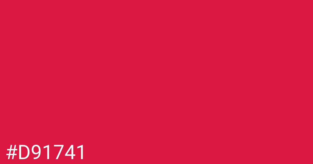 Hex color #d91741 graphic
