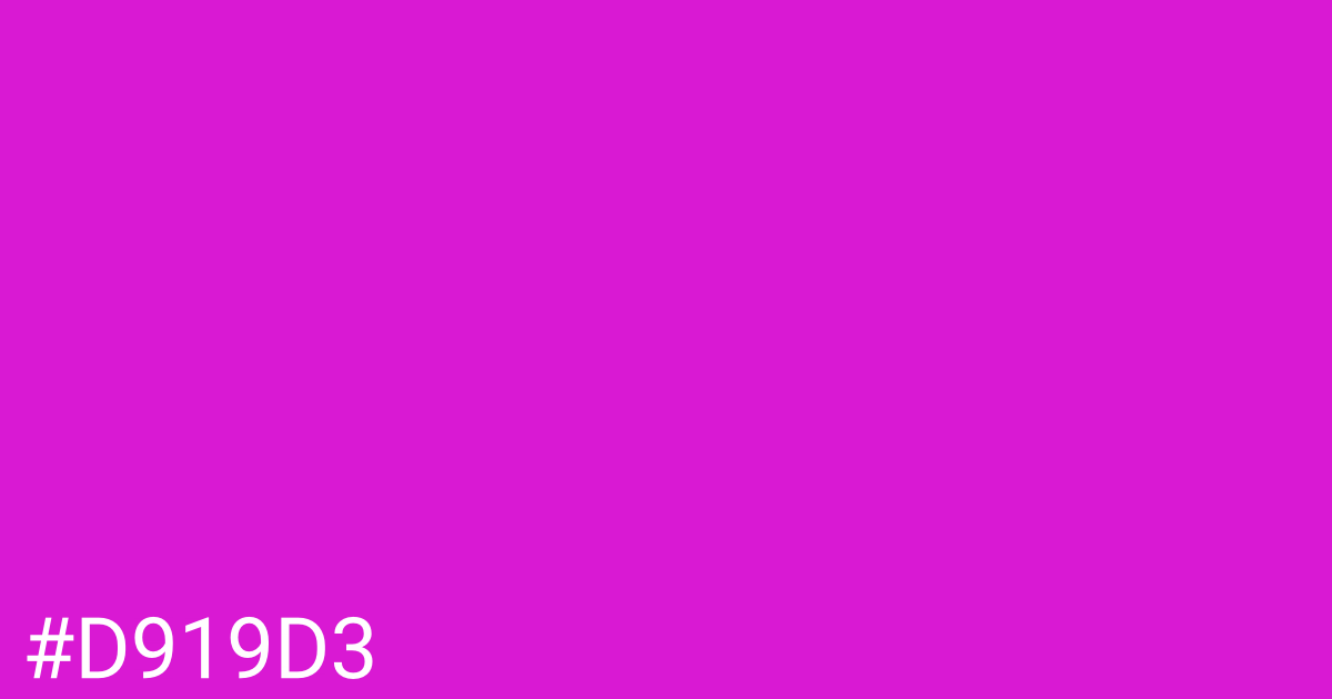 Hex color #d919d3 graphic