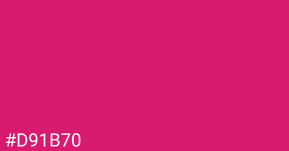 Hex color #d91b70 graphic
