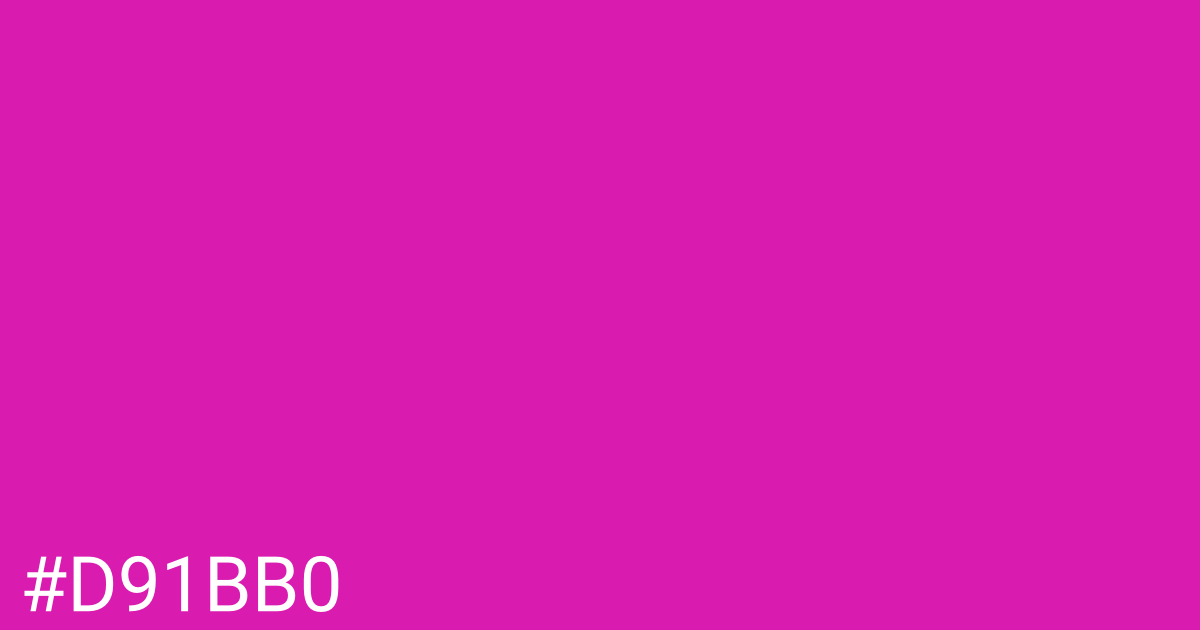 Hex color #d91bb0 graphic