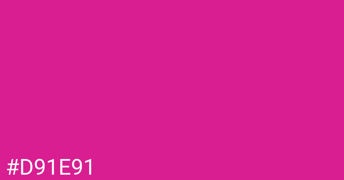 Hex color #d91e91 graphic