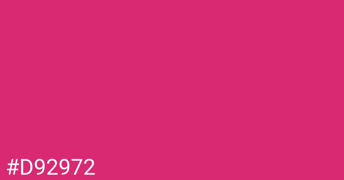Hex color #d92972 graphic
