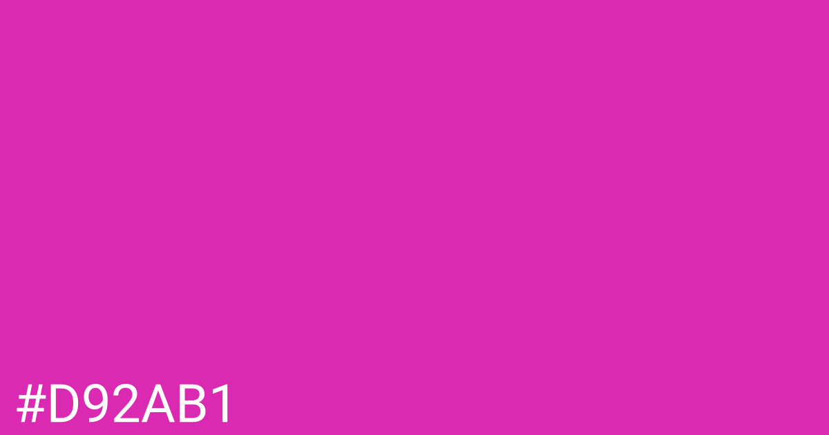 Hex color #d92ab1 graphic