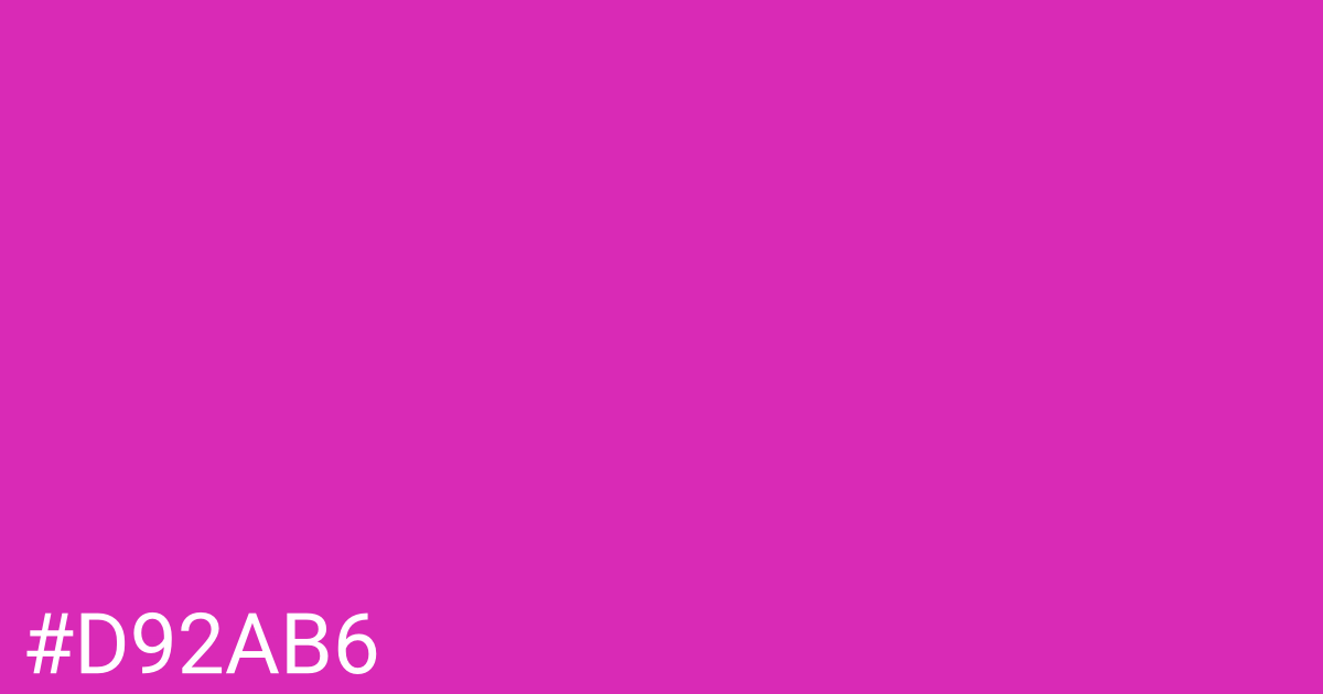 Hex color #d92ab6 graphic