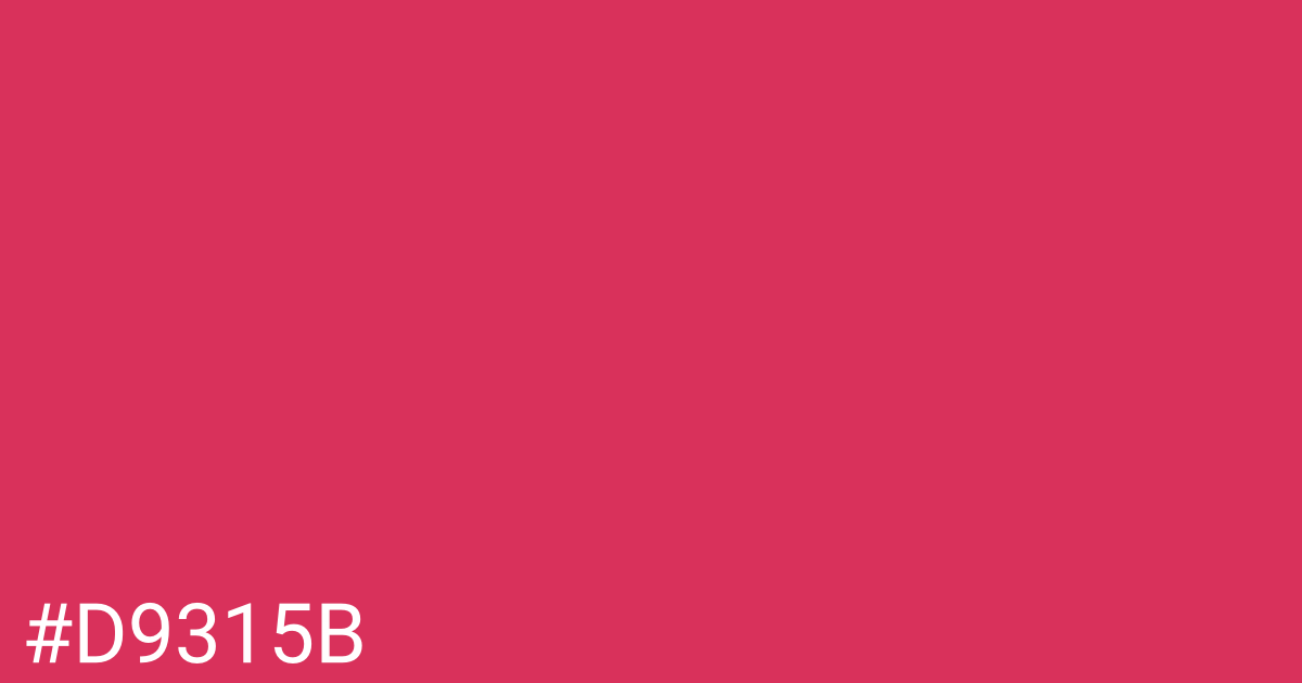 Hex color #d9315b graphic