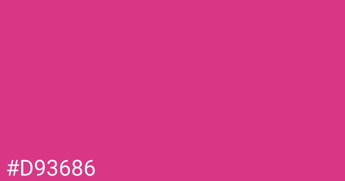 Hex color #d93686 graphic