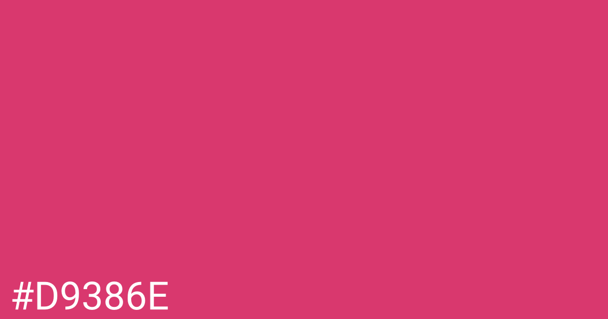 Hex color #d9386e graphic