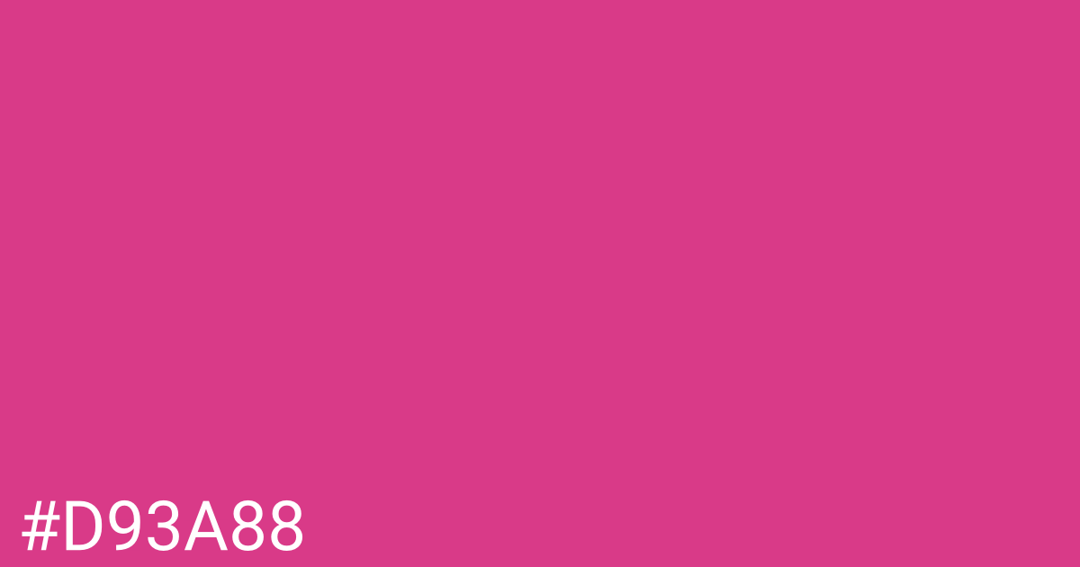 Hex color #d93a88 graphic