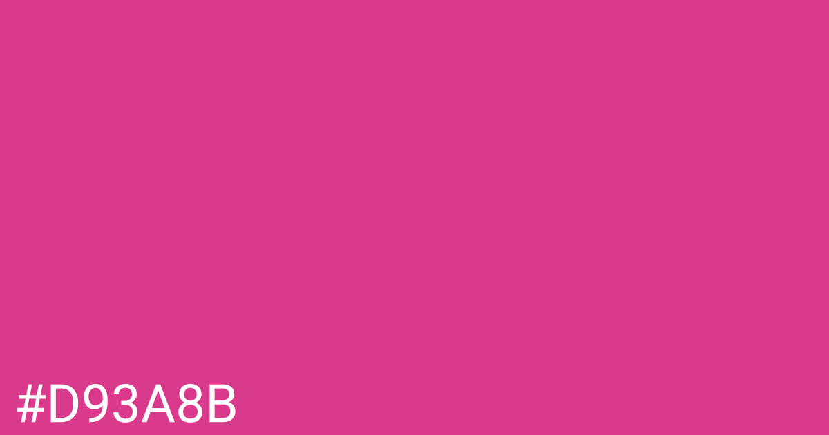 Hex color #d93a8b graphic