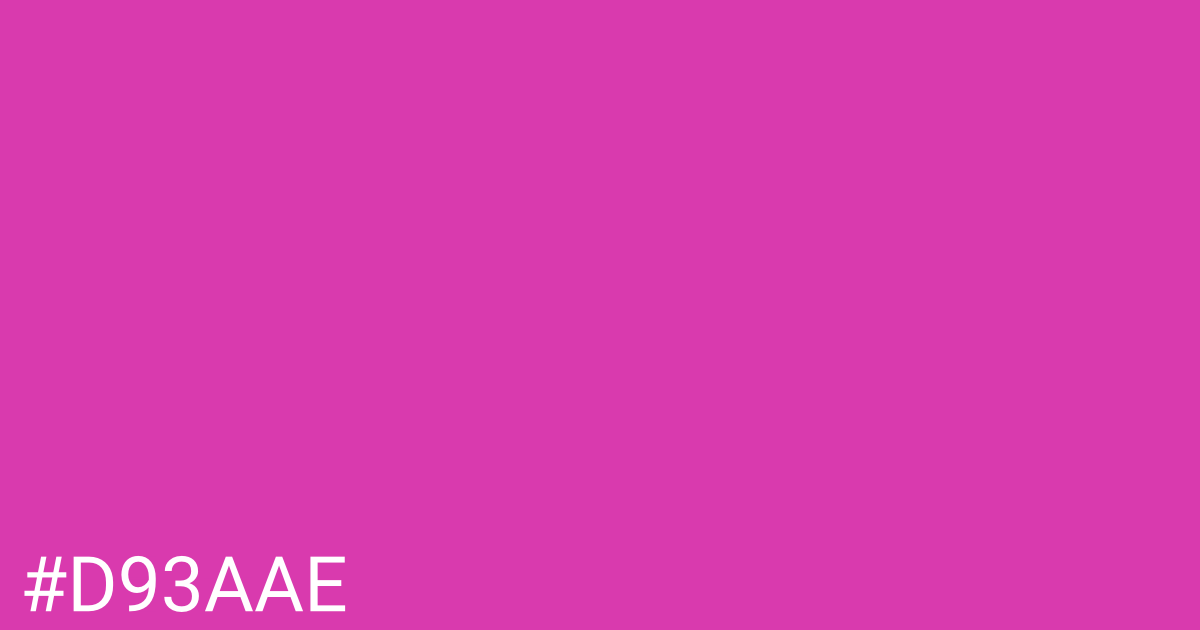 Hex color #d93aae graphic