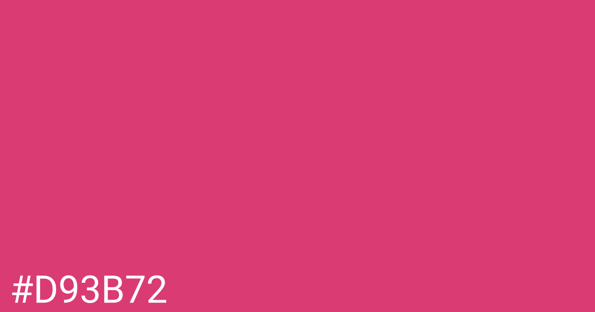 Hex color #d93b72 graphic