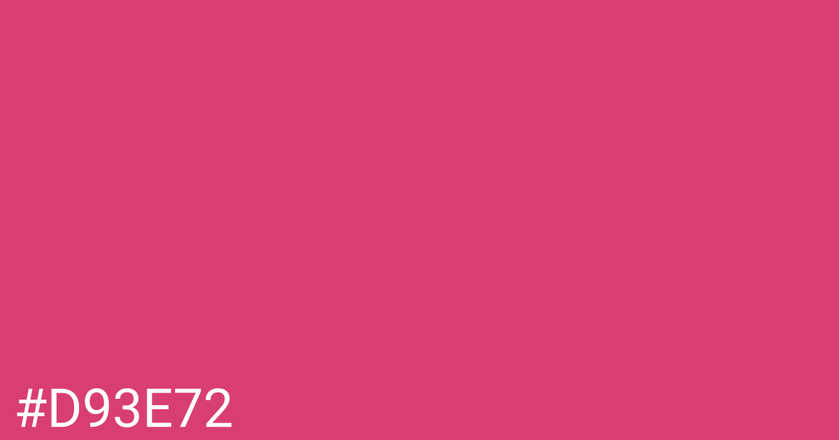Hex color #d93e72 graphic