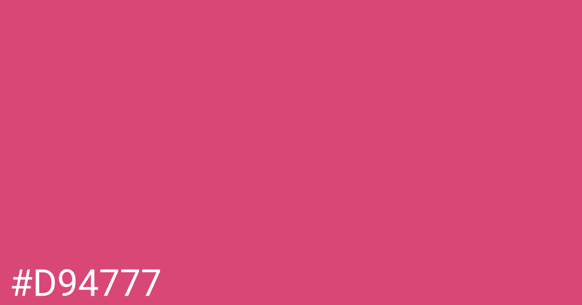 Hex color #d94777 graphic