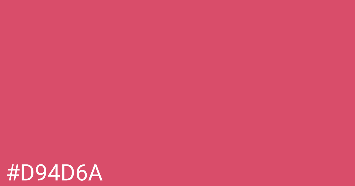 Hex color #d94d6a graphic