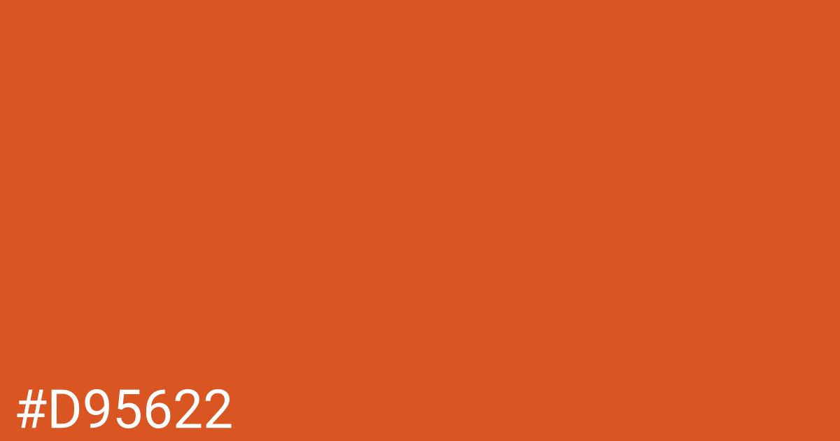Hex color #d95622 graphic