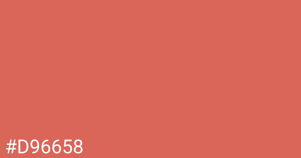 Hex color #d96658 graphic