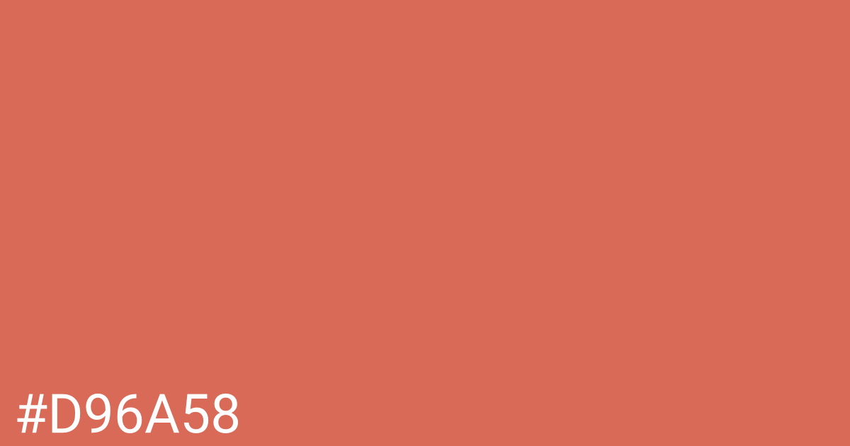 Hex color #d96a58 graphic