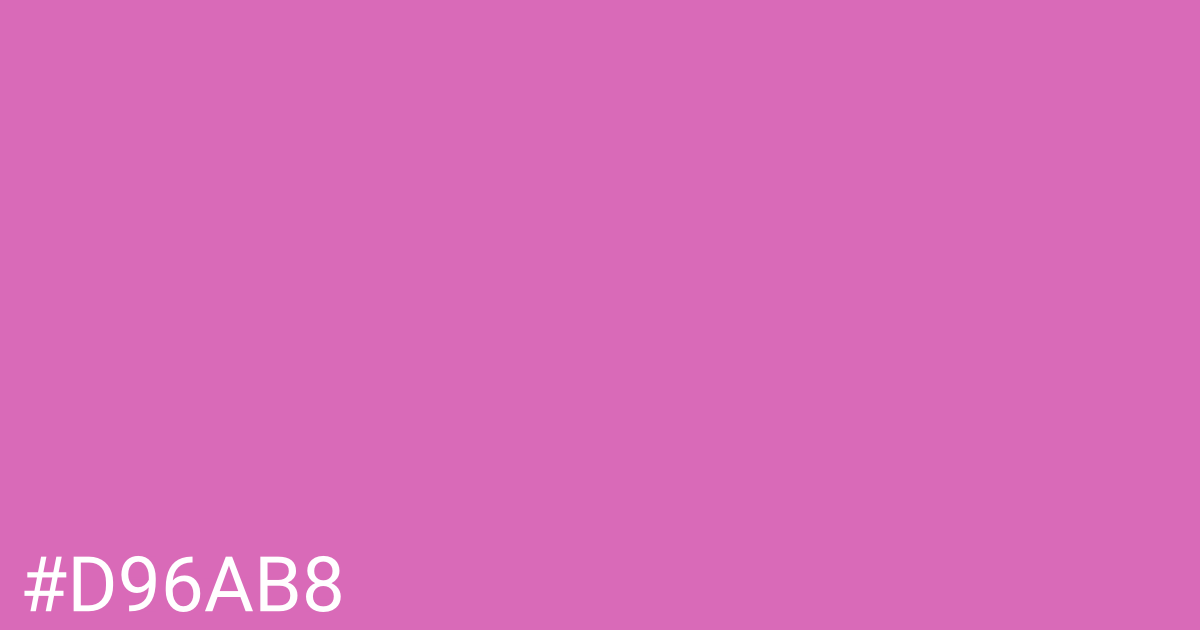 Hex color #d96ab8 graphic