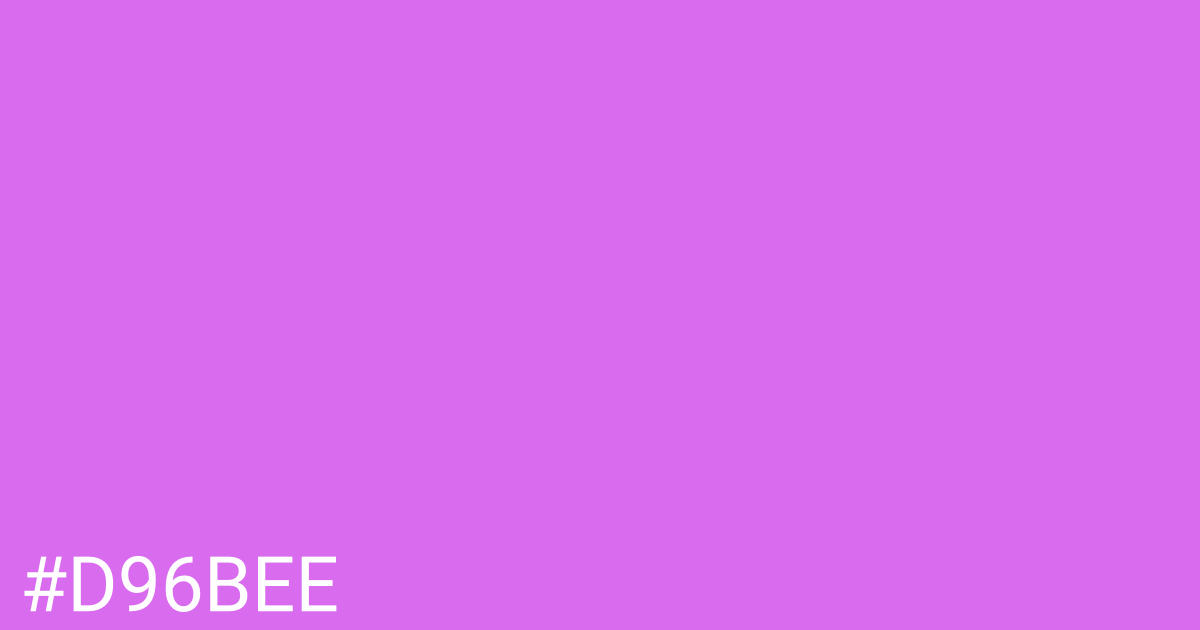 Hex color #d96bee graphic